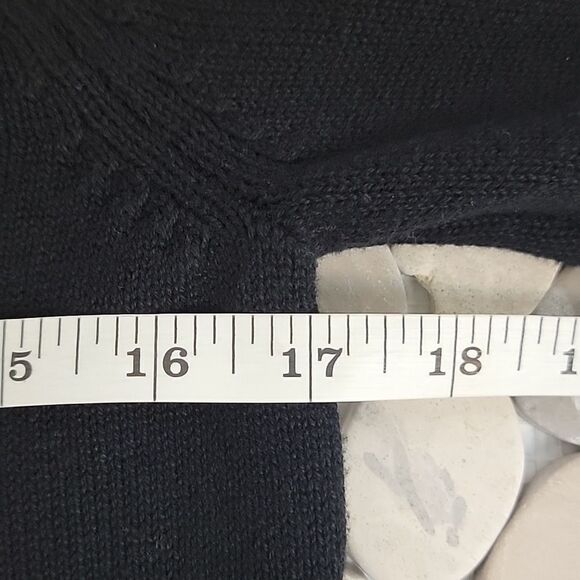 Charter Club black pullover sweater Size MP - Picture 10 of 11
